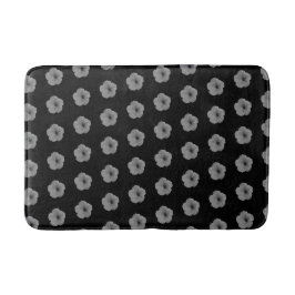 Petunior i svart och vitt badrumsmatta