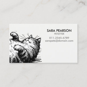 Petvakten per Minder Animals Cats Visitkort