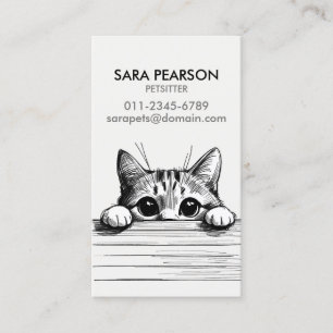 Petventuren Pet Minder Animals Cats Visitkort