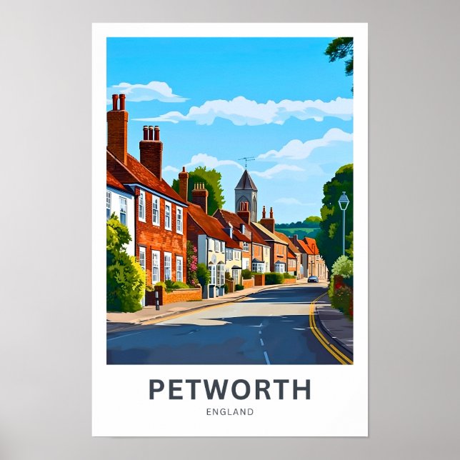 Petworth England Travel Print Poster (Framsidan)