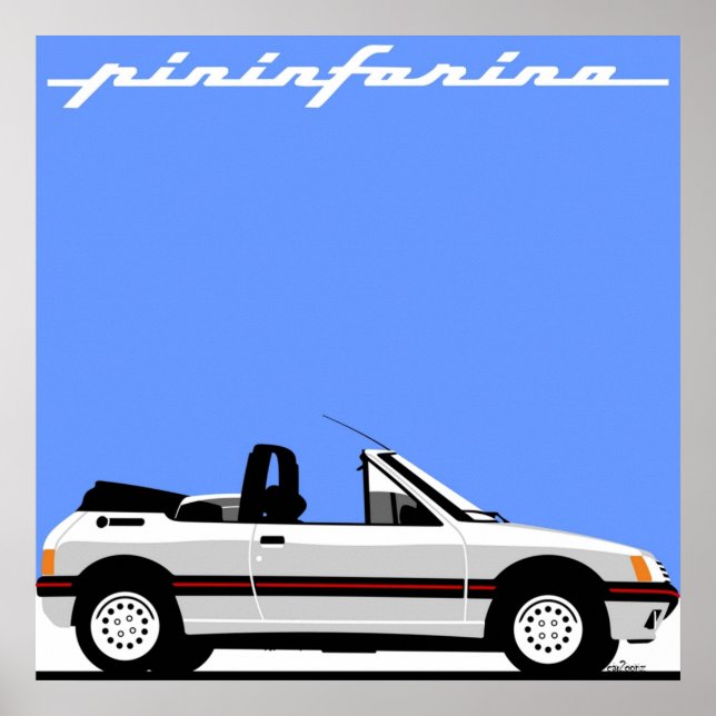 Peugeot 205 CTI Poster (Framsidan)