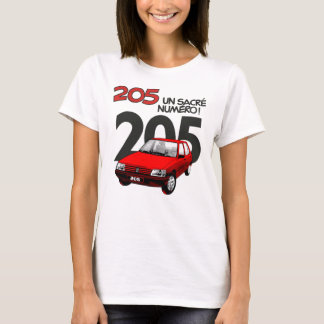 PEUGEOT 205 RED342 T SHIRT