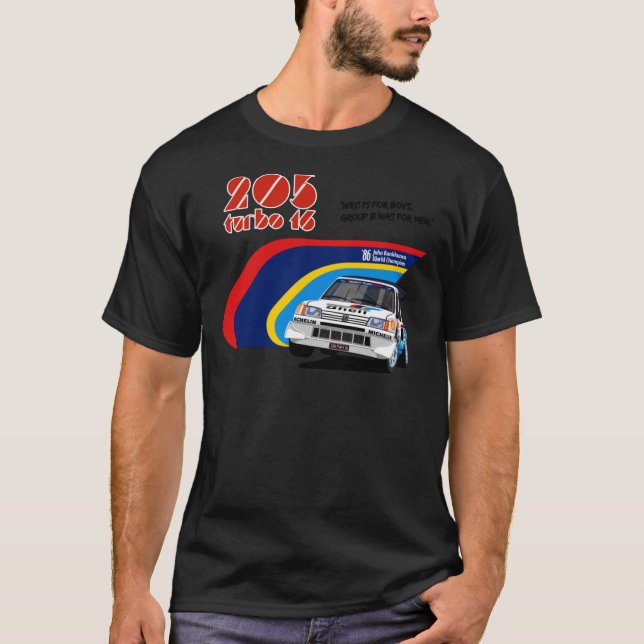 Peugeot 205 T16 Classic T-Shirt (Framsida)