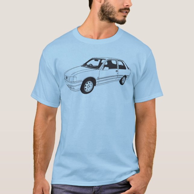 Peugeot 309 GTi T-tröja Tee Shirt (Framsida)