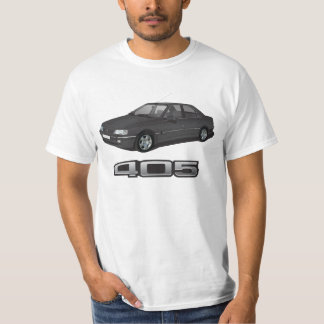 Peugeot 405 SRi + modellbricka, svart, DIY Tröja