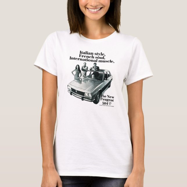 PEUGEOT 504348 T SHIRT (Framsida)