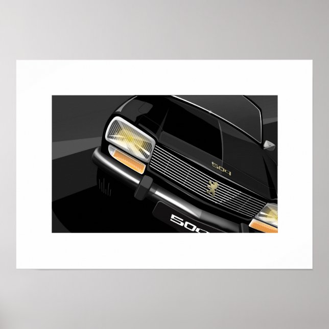 Peugeot 504 poster (Framsidan)
