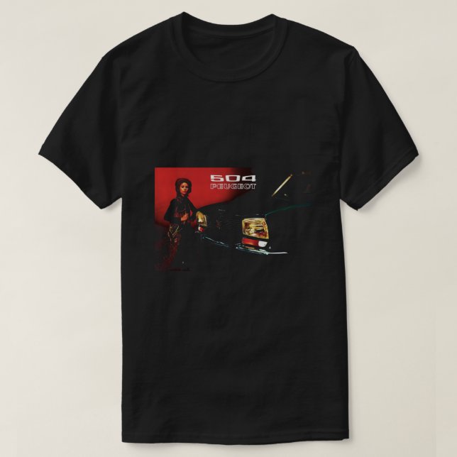 PEUGEOT 504 T SHIRT (Design framsida)