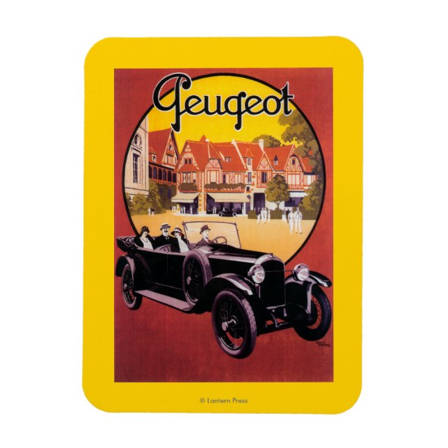 Peugeot Automobile Promotional Poster Magnet (Vertikal)