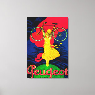 Peugeot cykelvintage PosterEurope Canvastryck