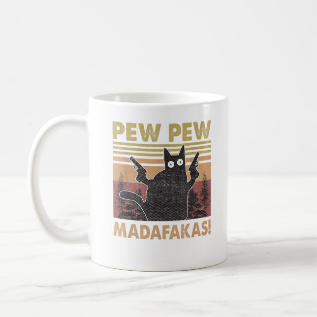 pew madafakas cat mugg (Vänster)