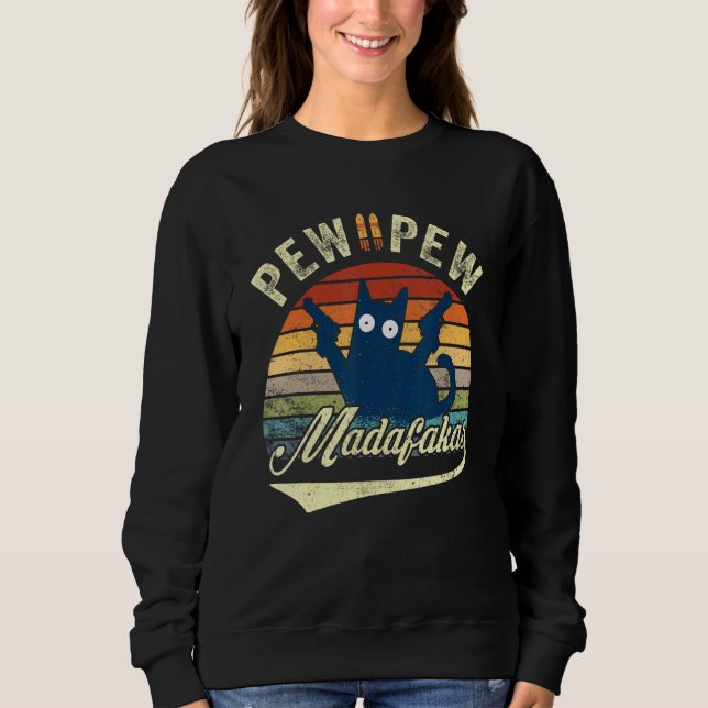 Pew Madafakas Cats Toppar Sommarklänningar Pajamas T Shirt (Framsida)