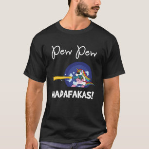 PEW Madafakas fantastiska Arg Rainbow Unicorn med T Shirt