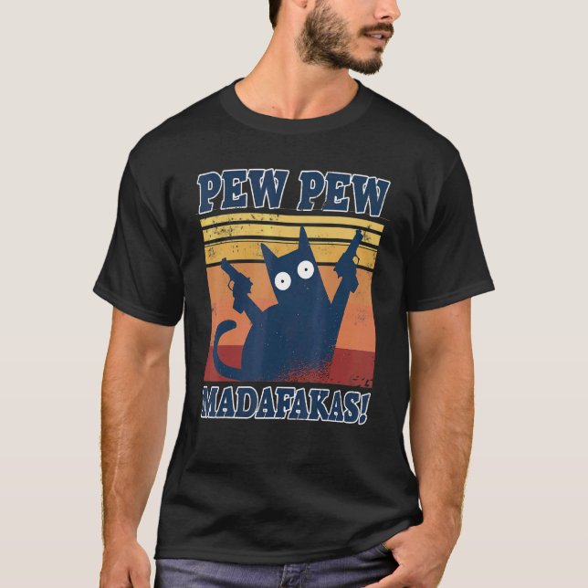 Pew Madafakas Katter Topp Sommar Pyjamas Pewpew Ka T Shirt (Framsida)