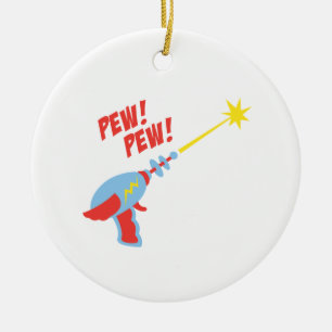  Pew! Pew! Julgransprydnad Keramik