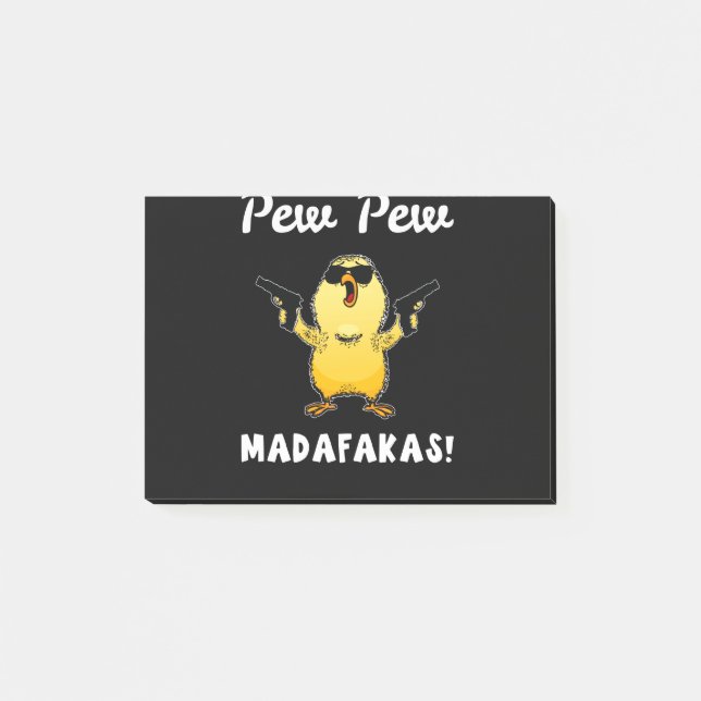 Pew Pew Madafakas, Chick Gift Post-it Block (Framsida)