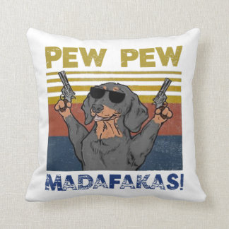 Pew Pew Madafakas Dachshund Kudde