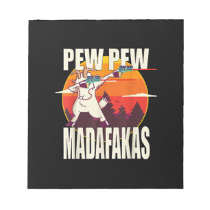Pew Pew Madafakas Pew Pew Madafakas Goat Anteckningsblock
