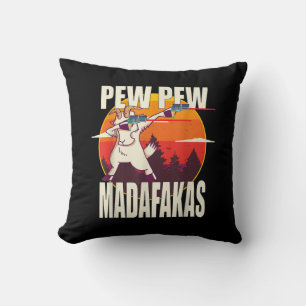 Pew Pew Madafakas Pew Pew Madafakas Goat Kudde