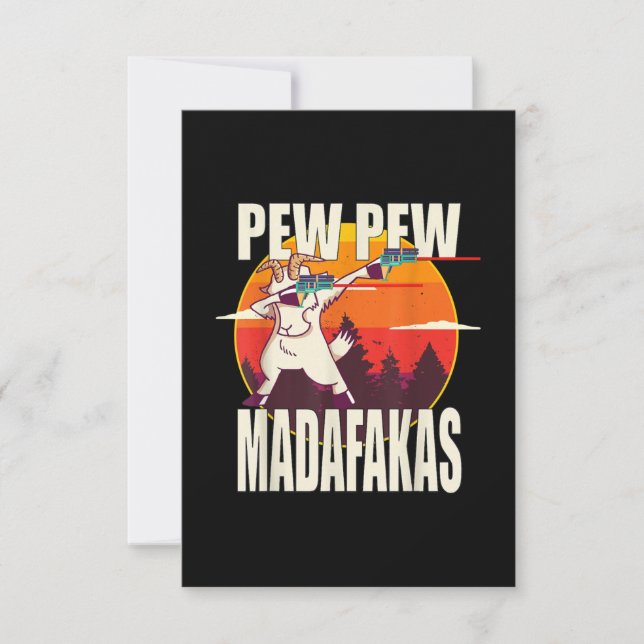 Pew Pew Madafakas Pew Pew Madafakas Goat OSA Kort (Framsida)