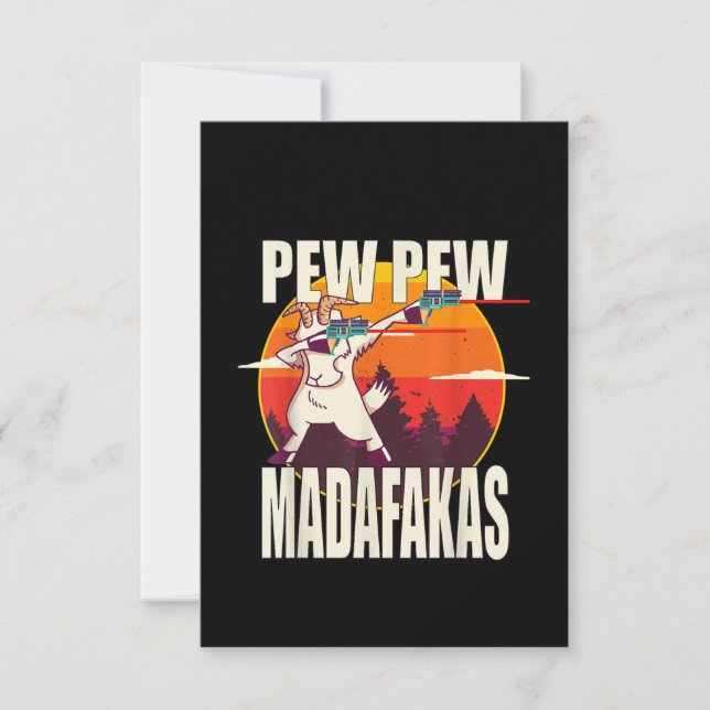Pew Pew Madafakas Pew Pew Madafakas Goat Tack Kort (Framsida)