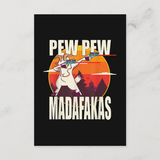Pew Pew Madafakas Pew Pew Madafakas Goat Tilläggskort (Framsida)