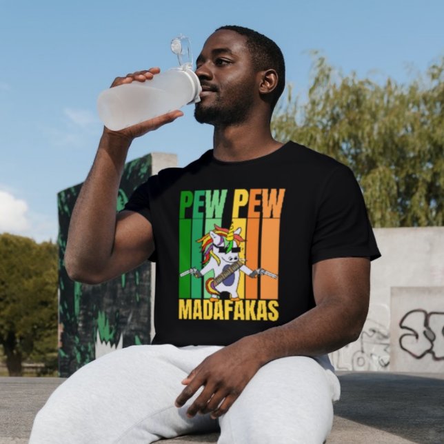 pew pew madafakas - söt unicorn t shirt (Skapare uppladdad)