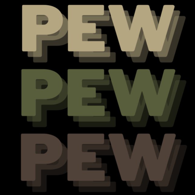 Pew Pew Pew Camo T Shirt (Skapare uppladdad)