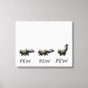 "PEW PEW PEW"-utskrift av Jaime Munt Canvastryck