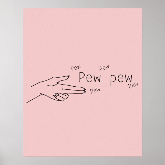 Pew pew poster (Framsidan)