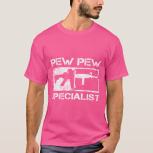 Pew Pew Specialist Pro Gun 5.56 Ar15 Rifle M4-Roli T Shirt