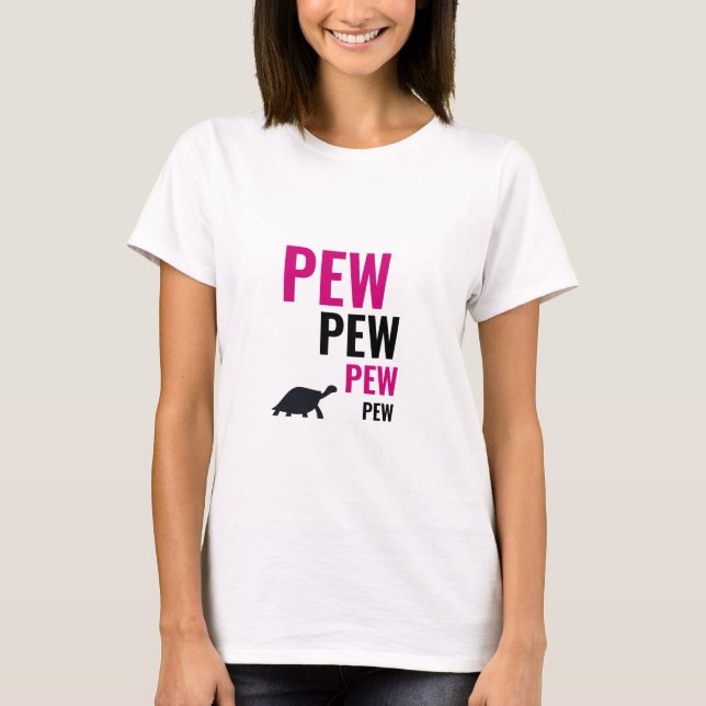 Pew Pew Tortoise | T-shirt (Framsida)