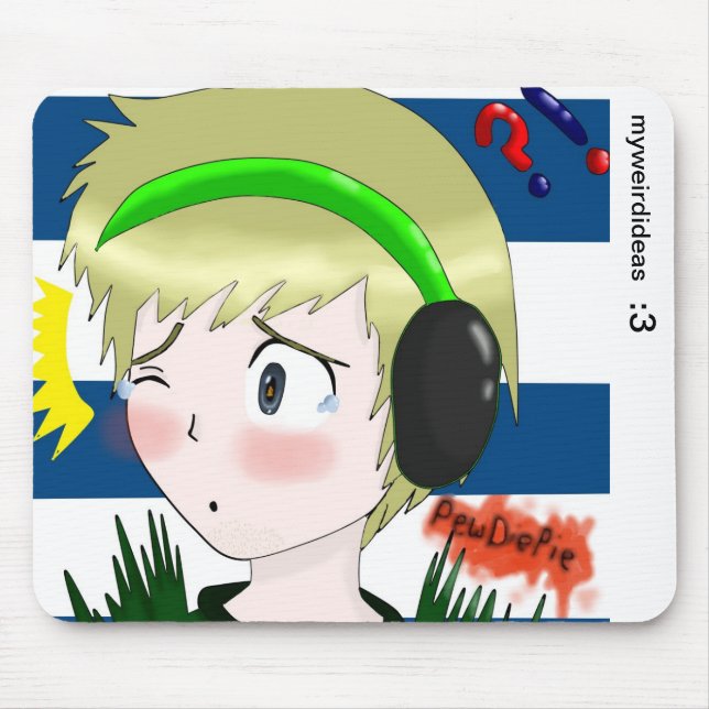 PewDiePie Mousepad Musmatta (Framsidan)