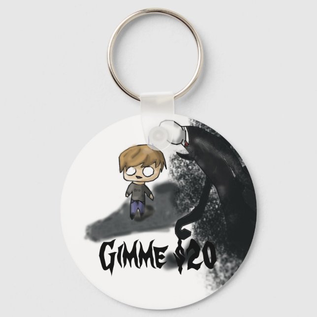 Pewdiepie Slenderman Keychain Nyckelring (Framsida)
