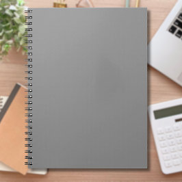 Pewter Grått Solid Färg | Klassisk Elegant Anteckningsbok