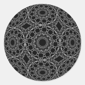 Pewter Perfection Ornate Runt Klistermärke