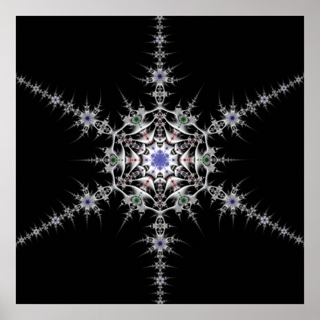 Pewter Snowflake Poster (Framsidan)