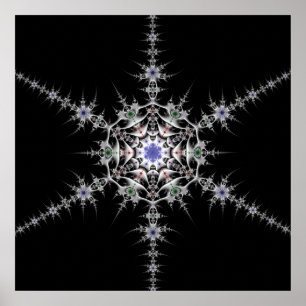 PewterSnowflake Poster