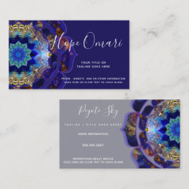 Peyote Himlar Mandala Metaphysisk flotta Visitkort