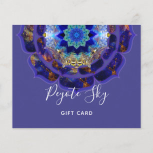 Peyote Himmel Mandala Metafysisk Lila Flygblad