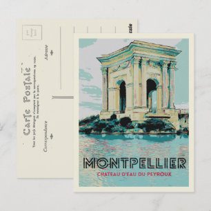 Peyroux Vatten Torn - Iconic Landmark Montpellier Vykort