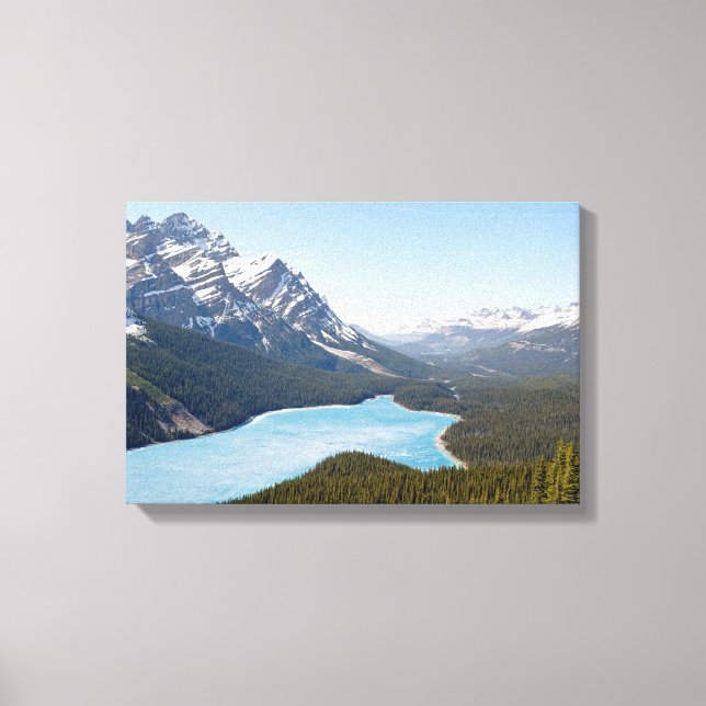 Peyto Lake - Banff nationalpark, Alberta, Kanada Canvastryck (Framsida)