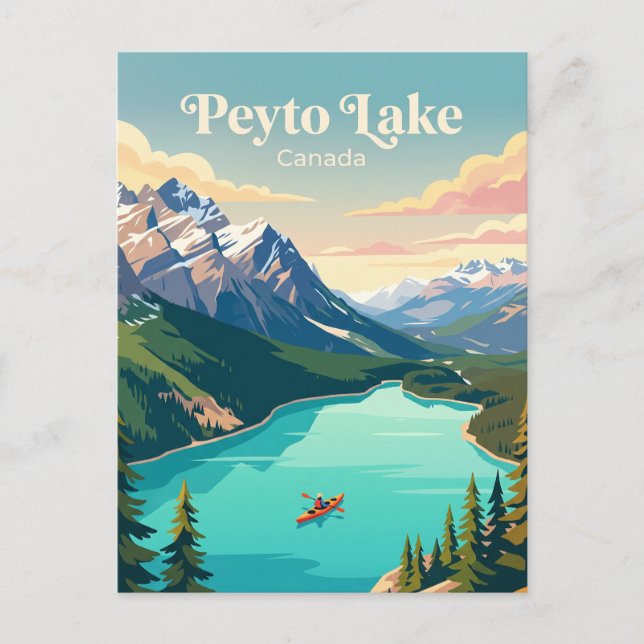 Peyto Lake Kanada Vykort (Framsida)