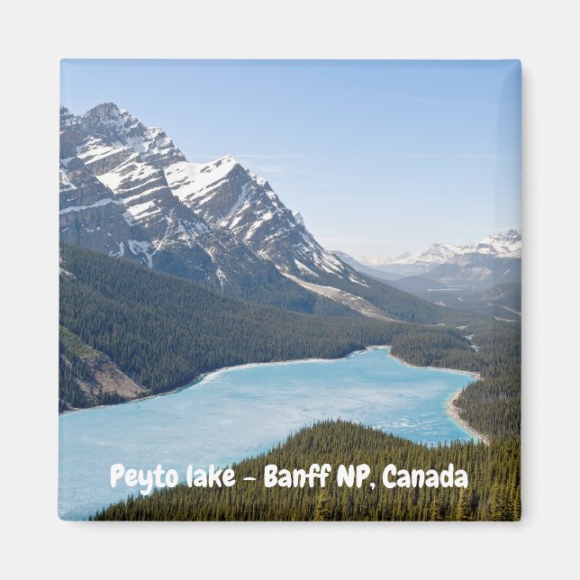 Peyto Sjö - Banff National Park, Alberta, Kanada Magnet (Framsidan)