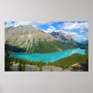 Peyto Sjö i Banff nationalpark Alberta Kanada Poster