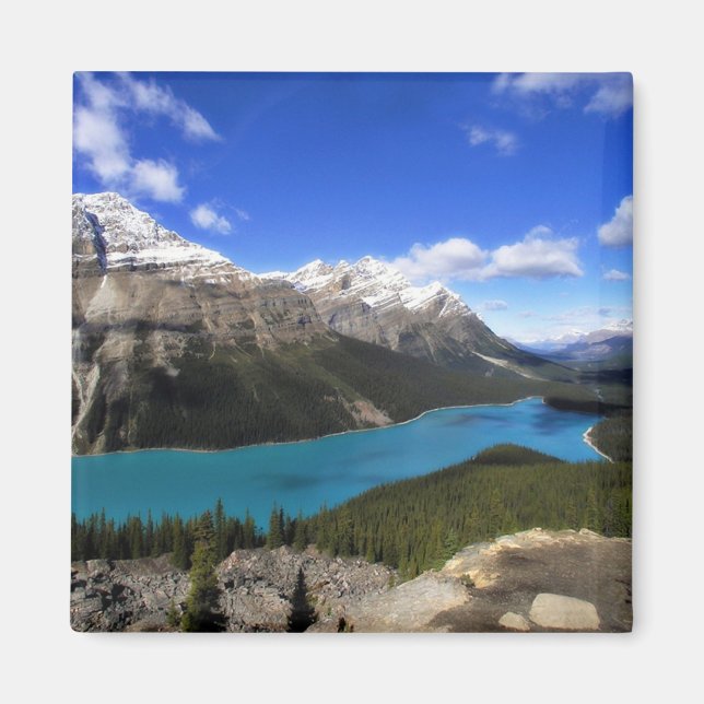 Peyto Sjö, kanadensiska Rockies Magnet (Framsidan)