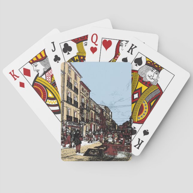 Pezenas Frankrike Antique Market Casinokort (Baksidan)