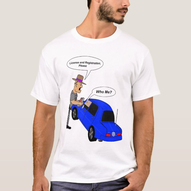 pf vem mig? tee shirt (Framsida)