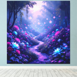 Pfad der Rosen Canvastryck