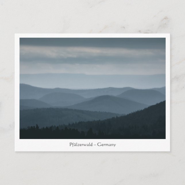 Pfälzerwald Tyskland Vykort (Framsida)